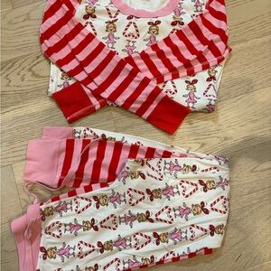 Hanna Andersson Women's Dr. Seuss Grinch Pajama Set Medium Cindy Lou Who EUC